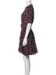 Michael Kors Collection Polka Dot Print Knee-Length Dress