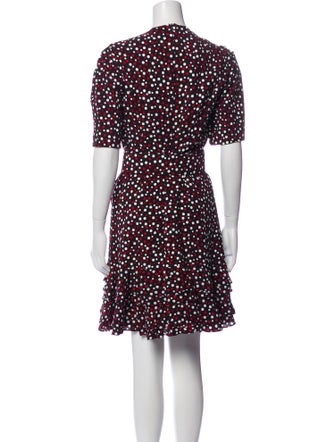 Michael Kors Collection Polka Dot Print Knee-Length Dress