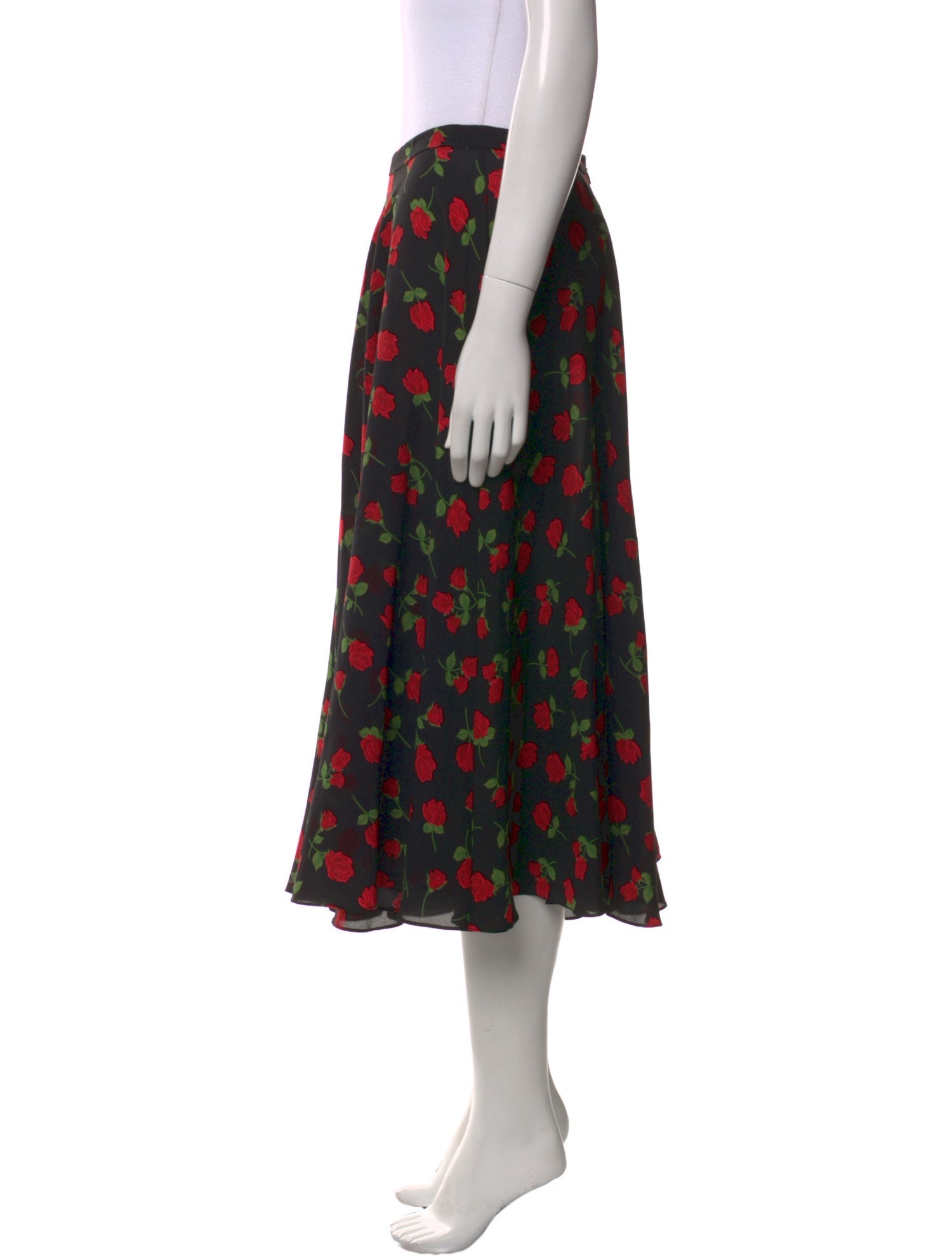 Michael Kors Collection Silk Knee-Length Skirt