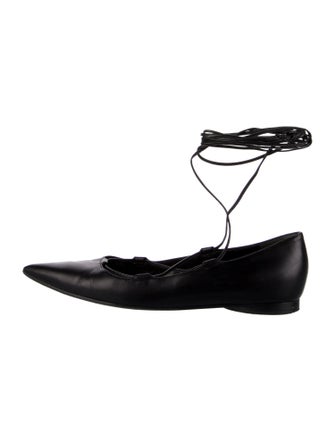 Michael Kors Collection Leather Ballet Flats
