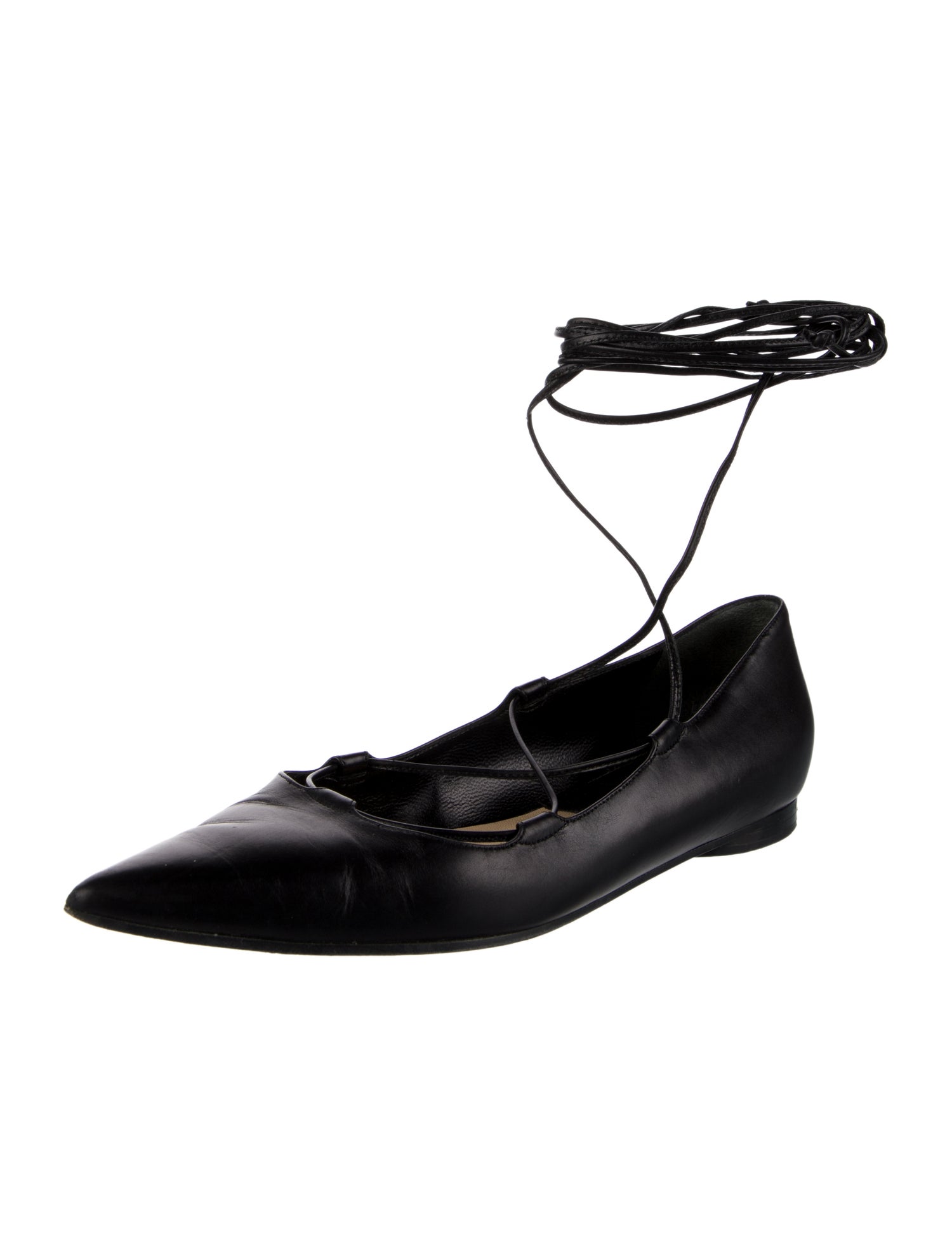 Michael Kors Collection Leather Ballet Flats