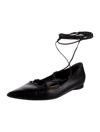 Michael Kors Collection Leather Ballet Flats