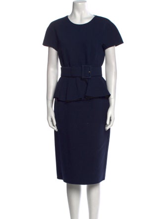 Michael Kors Collection Fleece Midi Length Dress