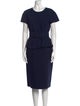 Michael Kors Collection Fleece Midi Length Dress