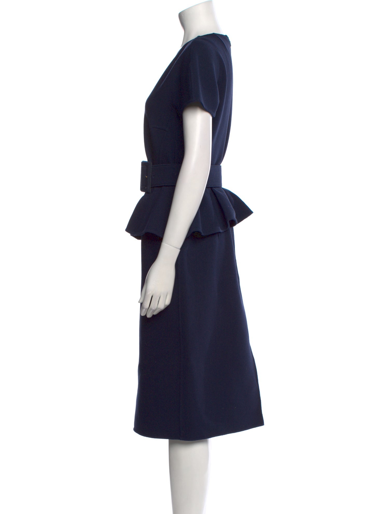 Michael Kors Collection Fleece Midi Length Dress