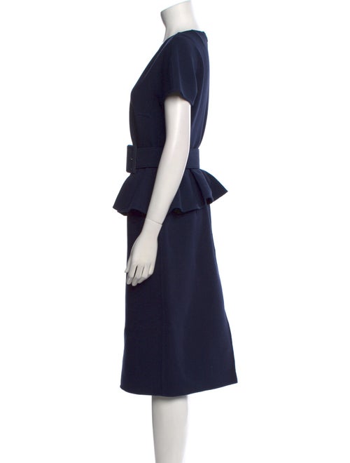 Michael Kors Collection Fleece Midi Length Dress