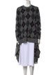 Michael Kors Collection Cashmere Plaid Print Sweater