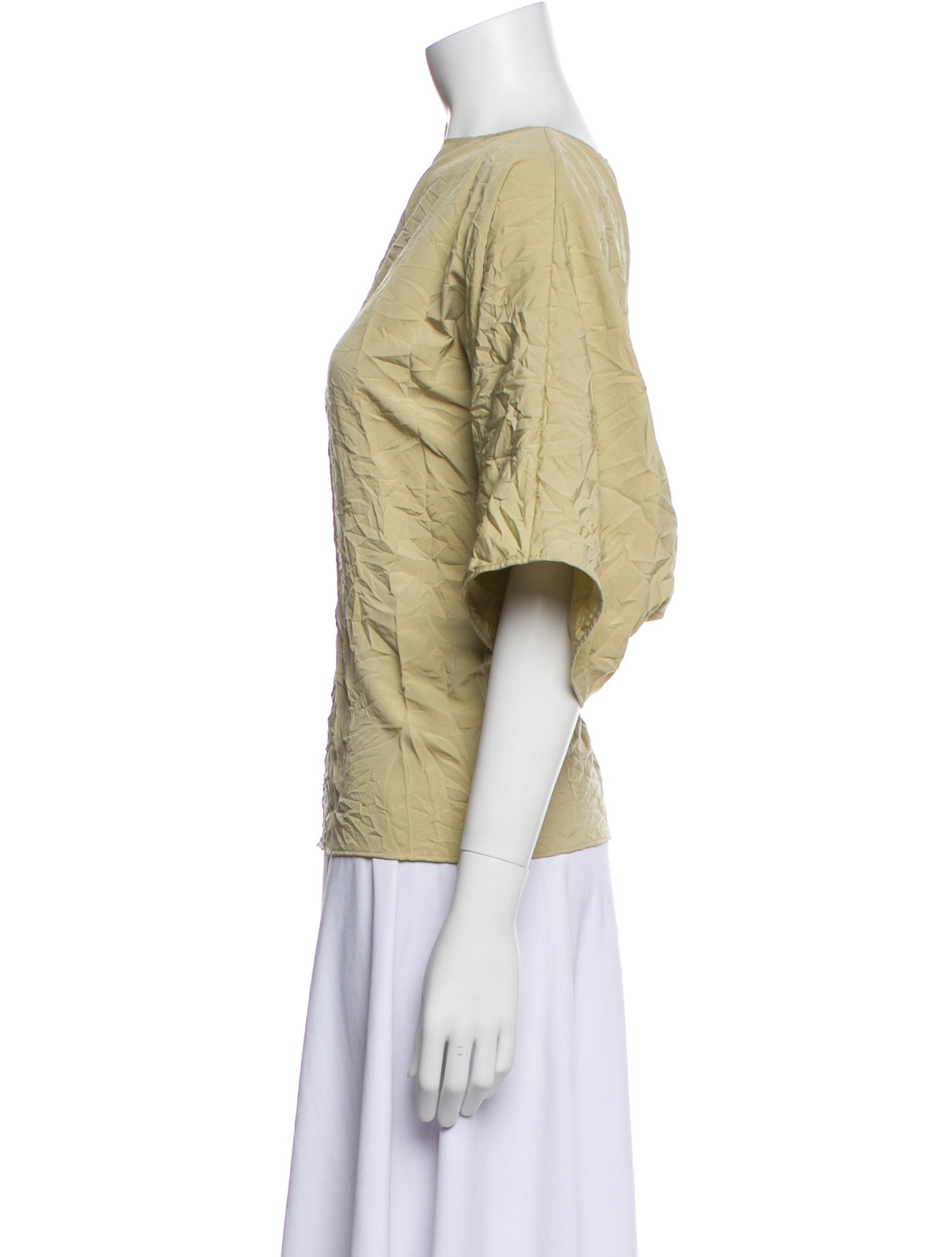 Michael Kors Bateau Neckline Three-Quarter Sleeve Top