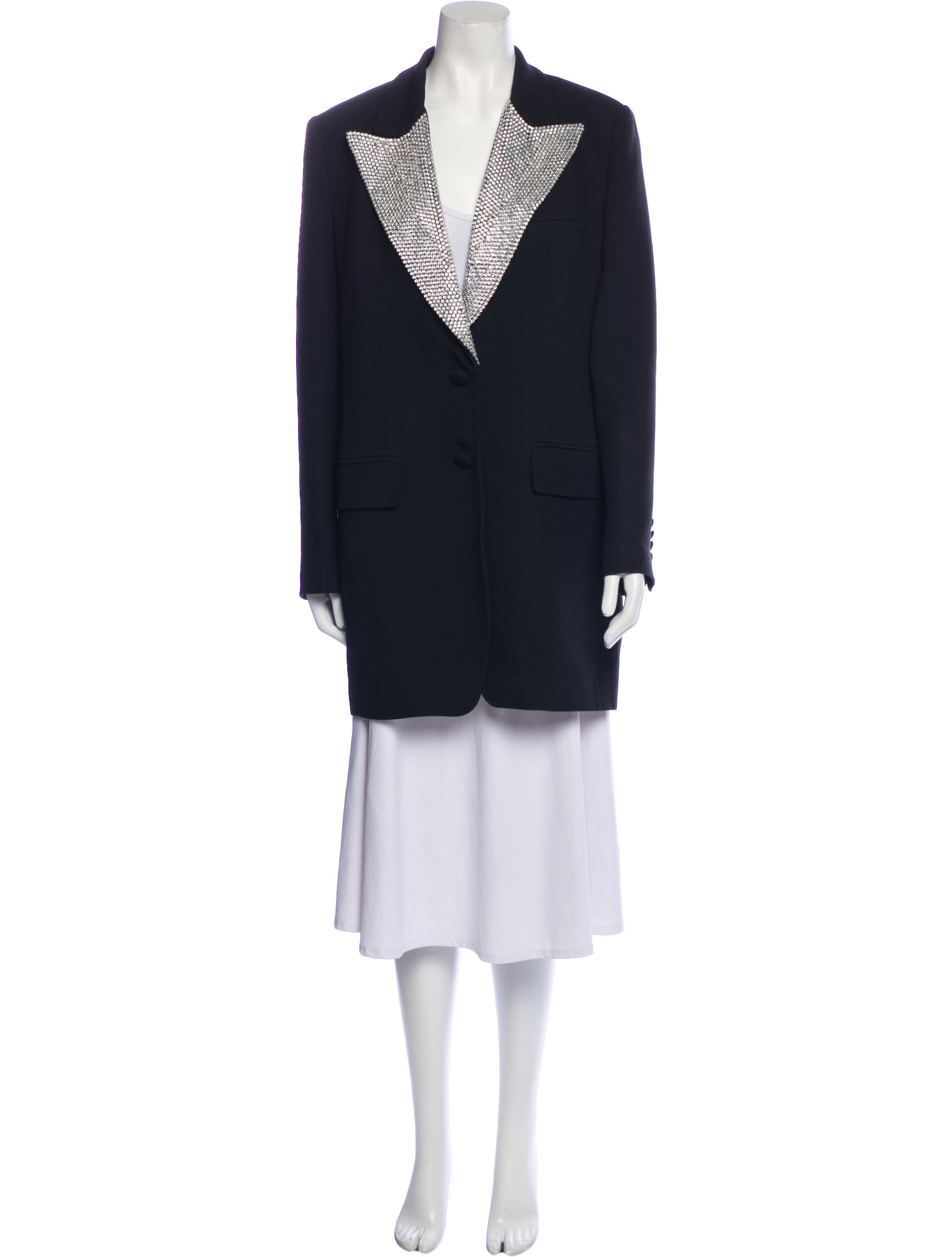 Michael Kors Collection Wool Striped Blazer