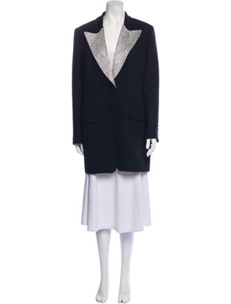 Michael Kors Collection Wool Striped Blazer