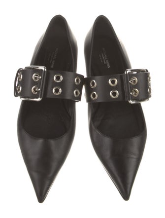 Michael Kors Collection Leather Mary Jane Flats