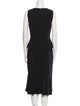 Michael Kors Collection Crew Neck Midi Length Dress