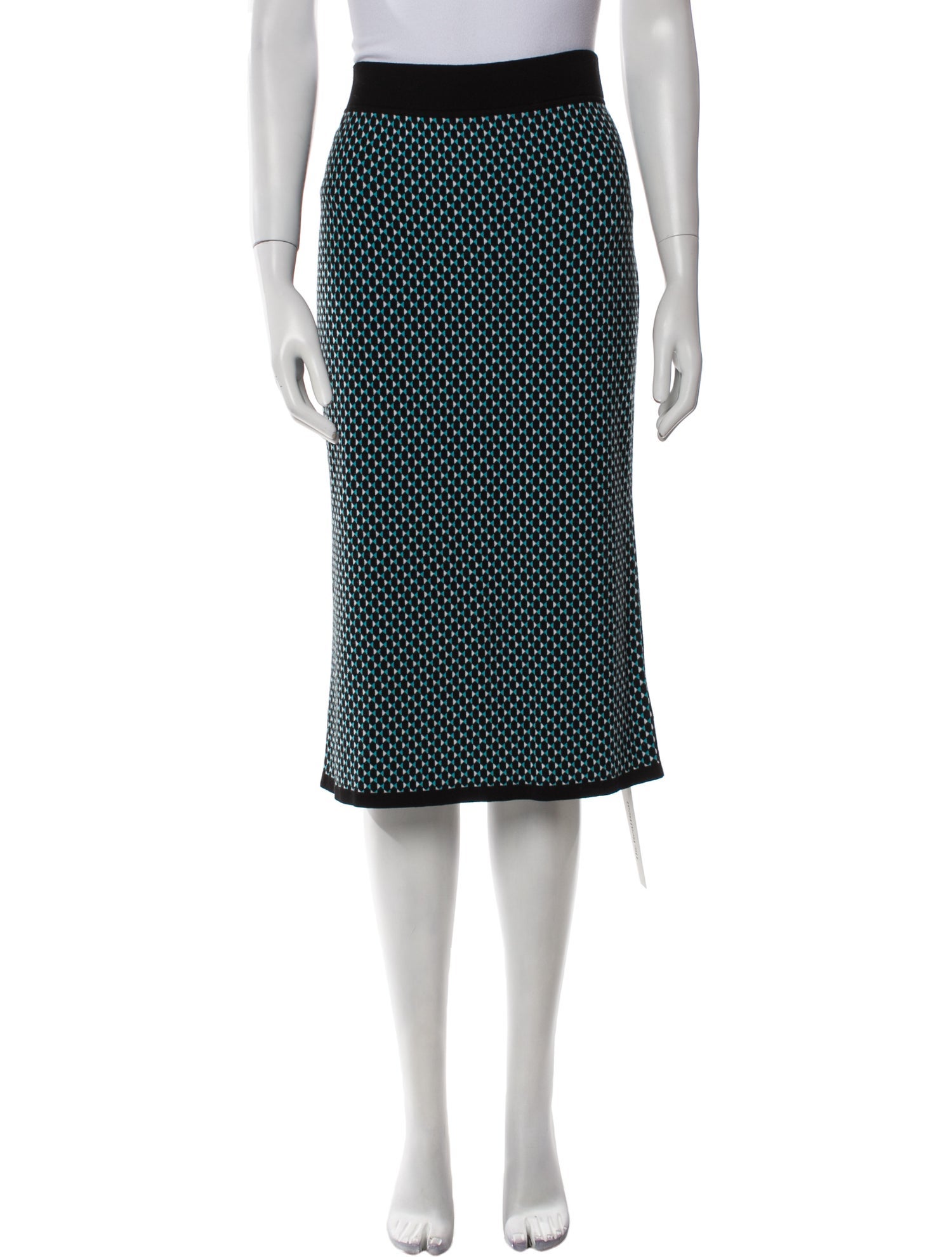 Michael Kors Collection Polka Dot Print Knee-Length Skirt