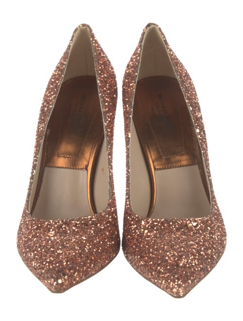 Michael Kors Collection Glitter Printed Pumps