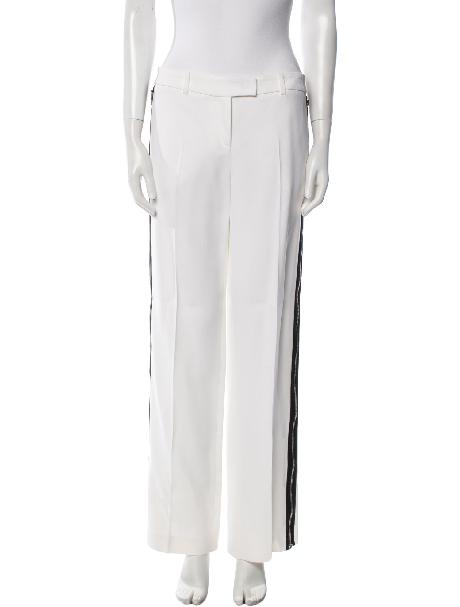 Michael Kors Collection Colorblock Pattern Wide Leg Pants