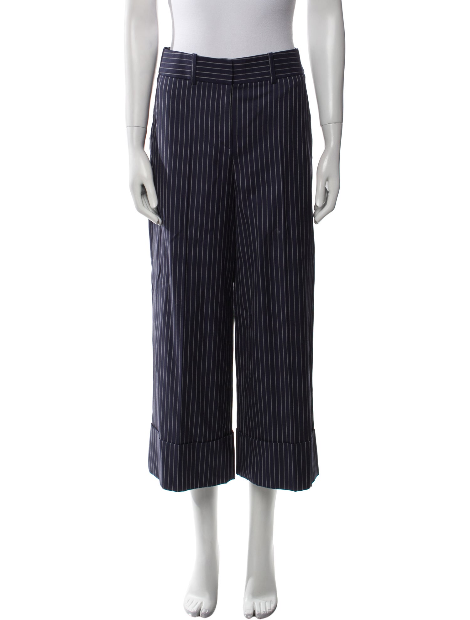 Michael Kors Collection Virgin Wool Wide Leg Pants