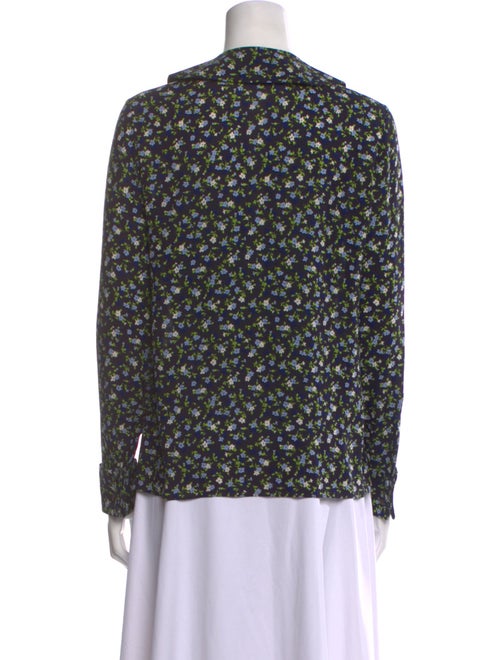 Michael Kors Collection Silk Floral Print Blouse