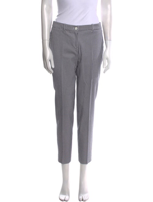 Michael Kors Collection Plaid Print Straight Leg Pants