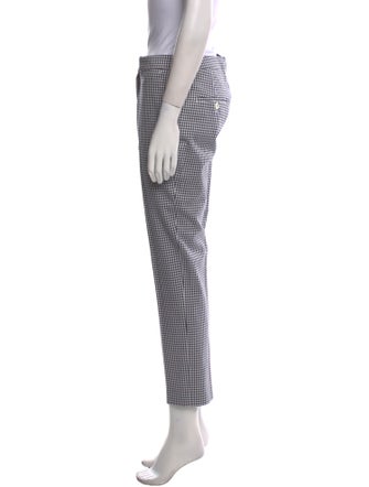 Michael Kors Collection Plaid Print Straight Leg Pants