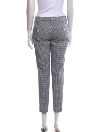 Michael Kors Collection Plaid Print Straight Leg Pants