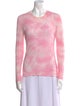 Michael Kors Collection Tie-Dye Print Crew Neck Sweater