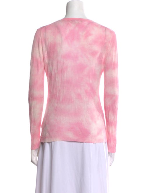Michael Kors Collection Tie-Dye Print Crew Neck Sweater