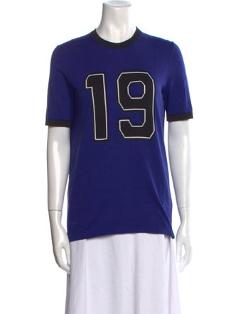 Michael Kors Collection Graphic Print Crew Neck T-Shirt