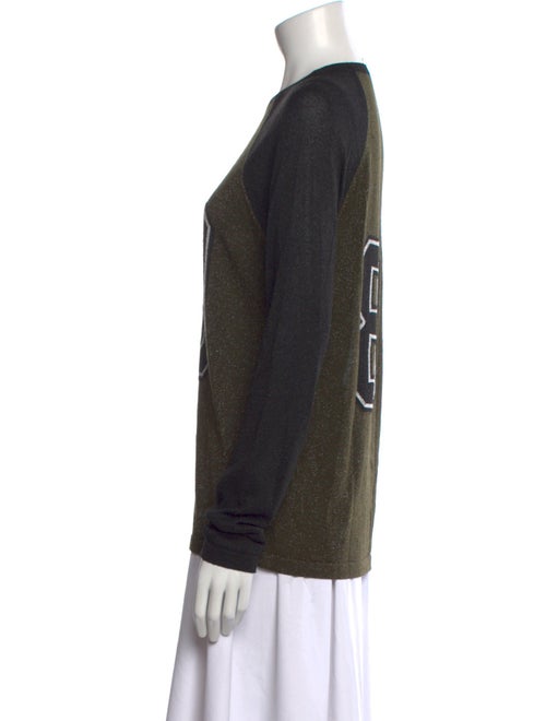 Michael Kors Collection Crochet Graphic Print Sweater