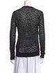 Michael Kors Collection Animal Print Crew Neck Sweater
