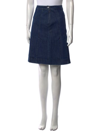 Michael Kors Collection Pleated Accents Knee-Length Skirt