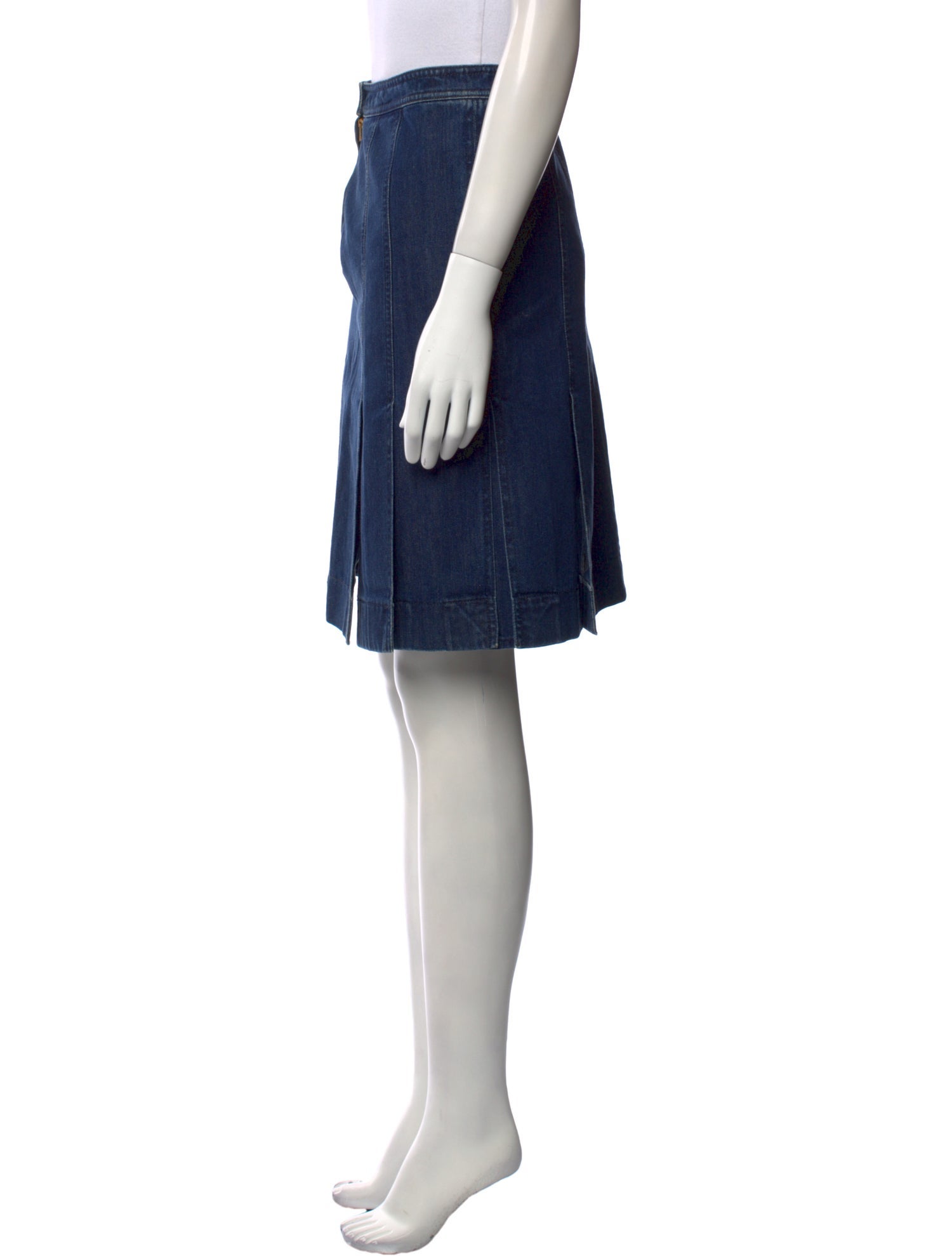 Michael Kors Collection Pleated Accents Knee-Length Skirt