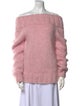 Michael Kors Collection Mohair Off-The-Shoulder Sweater