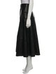 Michael Kors Collection Leather Midi Length Skirt