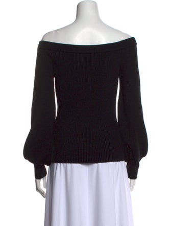 Michael Kors Collection Merino Wool Off-The-Shoulder Sweater