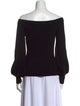 Michael Kors Collection Merino Wool Off-The-Shoulder Sweater