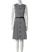 Michael Kors Collection Plaid Print Knee-Length Dress