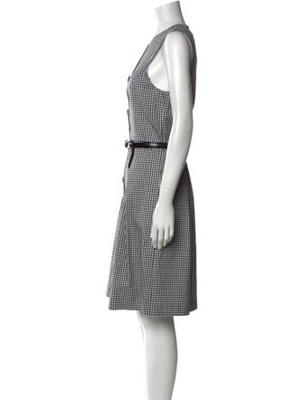Michael Kors Collection Plaid Print Knee-Length Dress