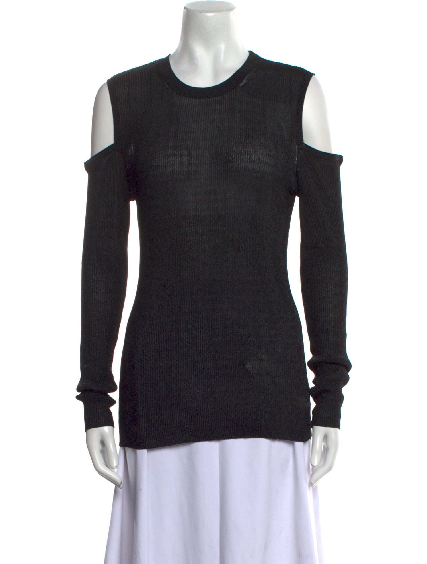 Michael Kors Collection Crew Neck Long Sleeve Top