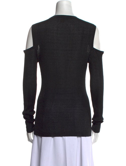 Michael Kors Collection Crew Neck Long Sleeve Top