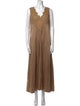 Michael Kors Collection V-Neck Long Dress