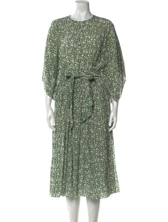 Michael Kors Collection Silk Midi Length Dress