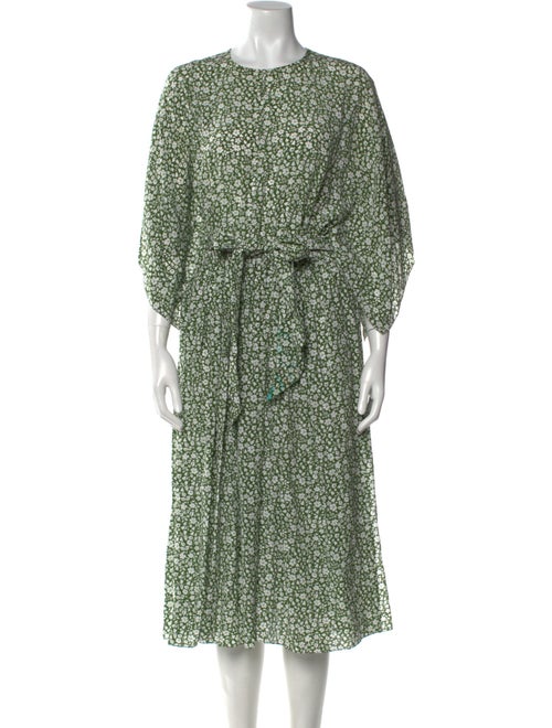 Michael Kors Collection Silk Midi Length Dress