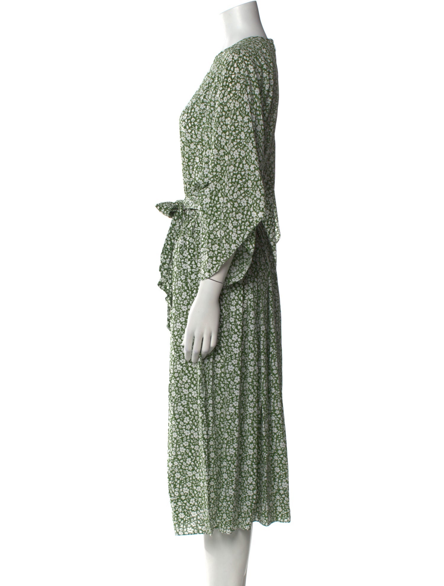 Michael Kors Collection Silk Midi Length Dress