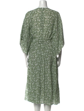 Michael Kors Collection Silk Midi Length Dress