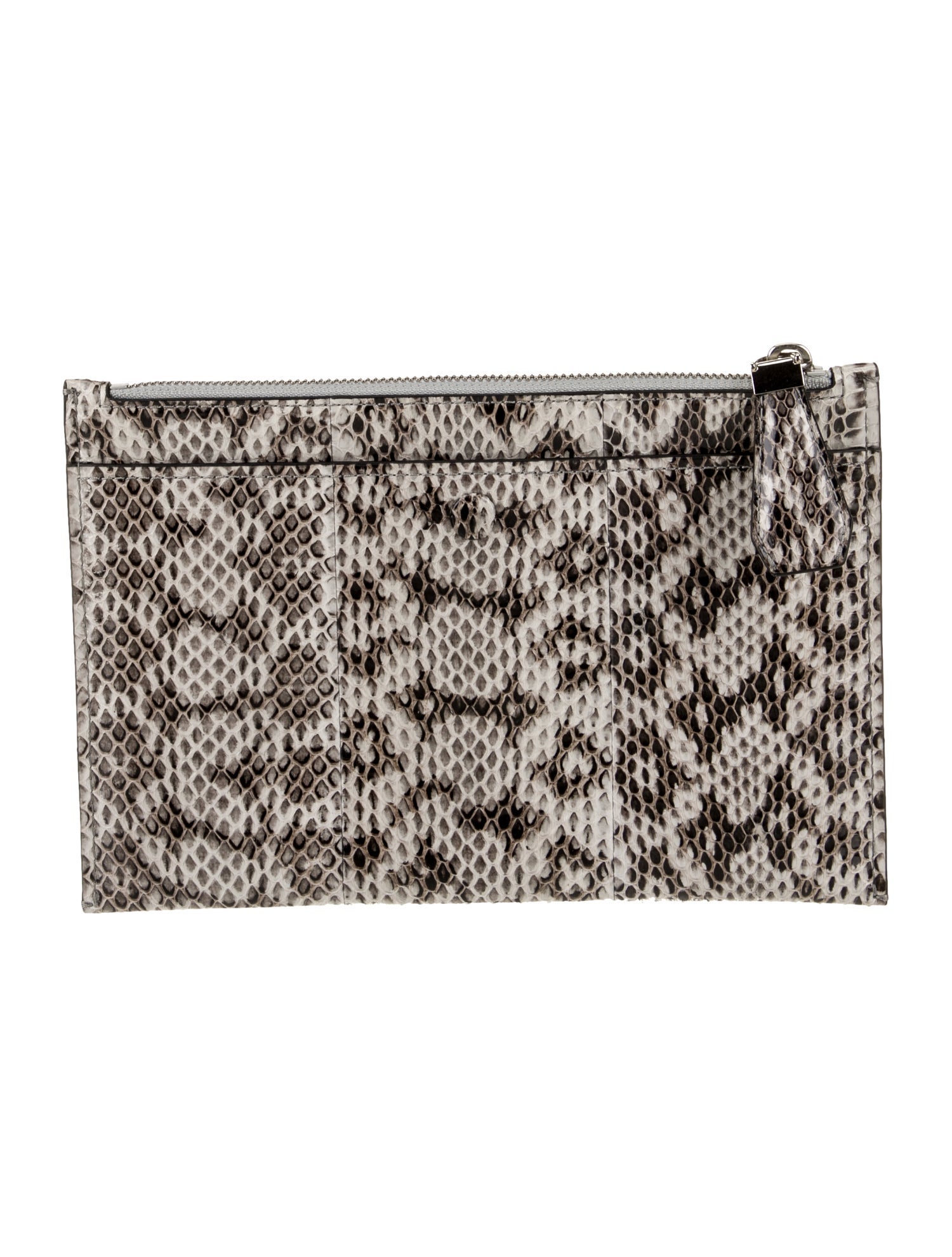 Michael Kors Collection Embossed Leather Clutch