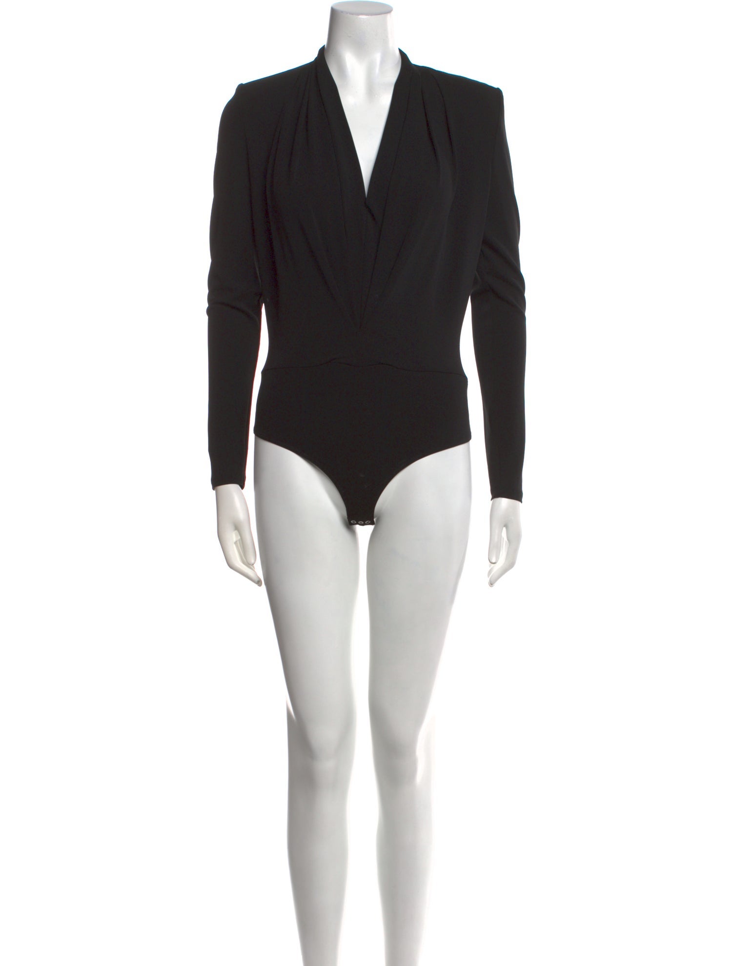 Michael Kors Collection V-Neck Long Sleeve Bodysuit