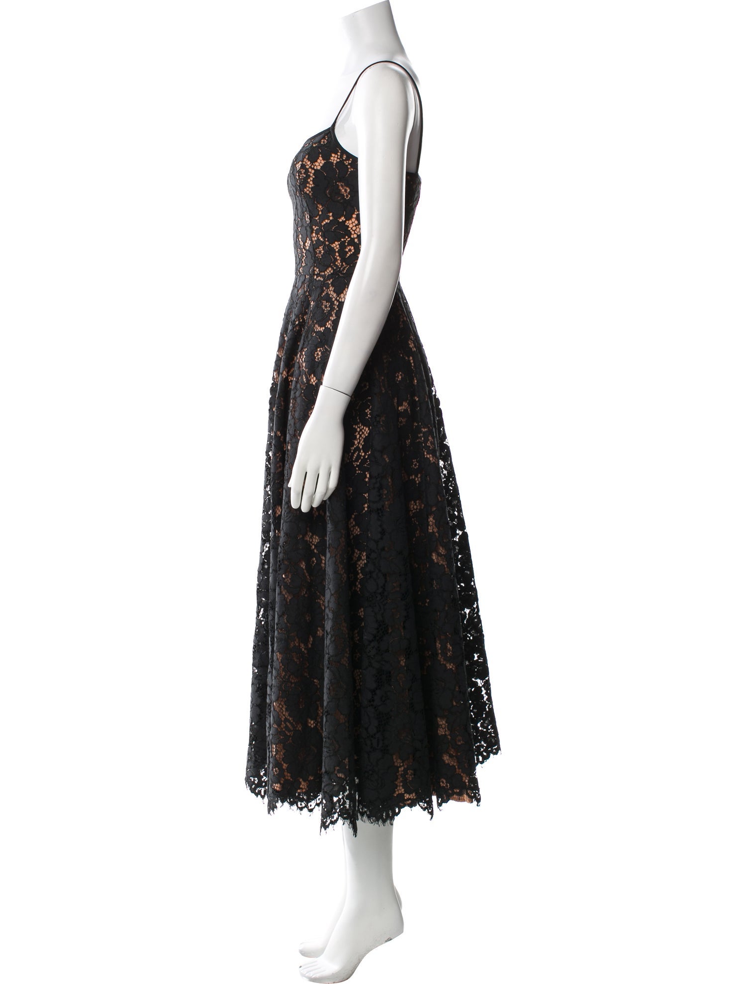 Michael Kors Collection Lace Pattern Long Dress