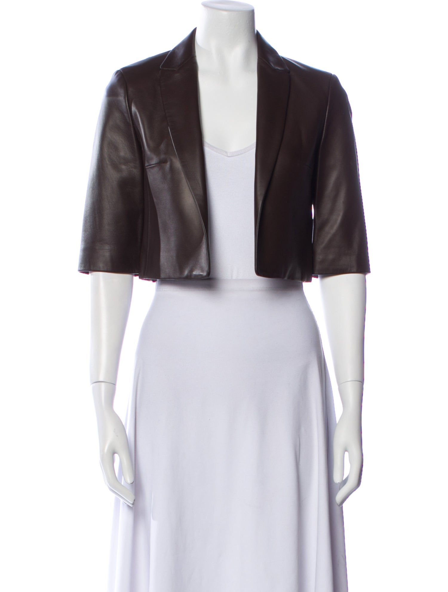 Michael Kors Collection Lamb Leather Bolero