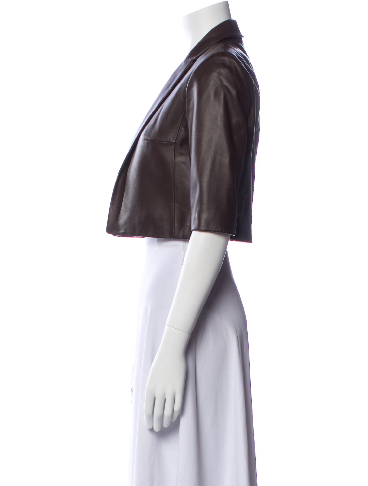 Michael Kors Collection Lamb Leather Bolero