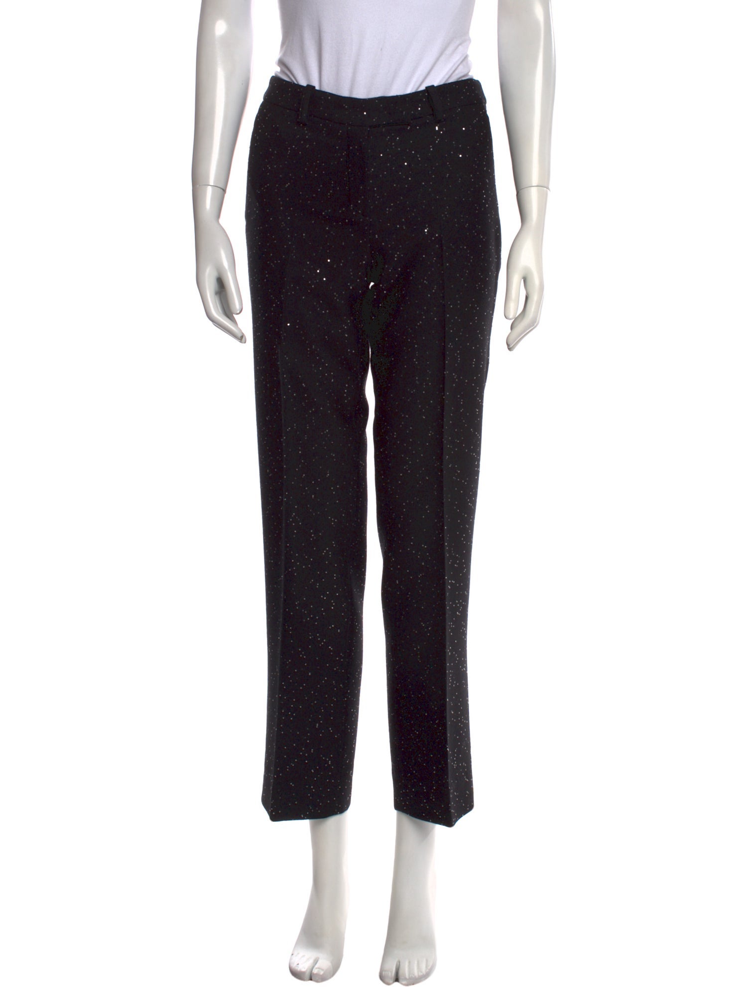 Michael Kors Collection Virgin Wool Straight Leg Pants